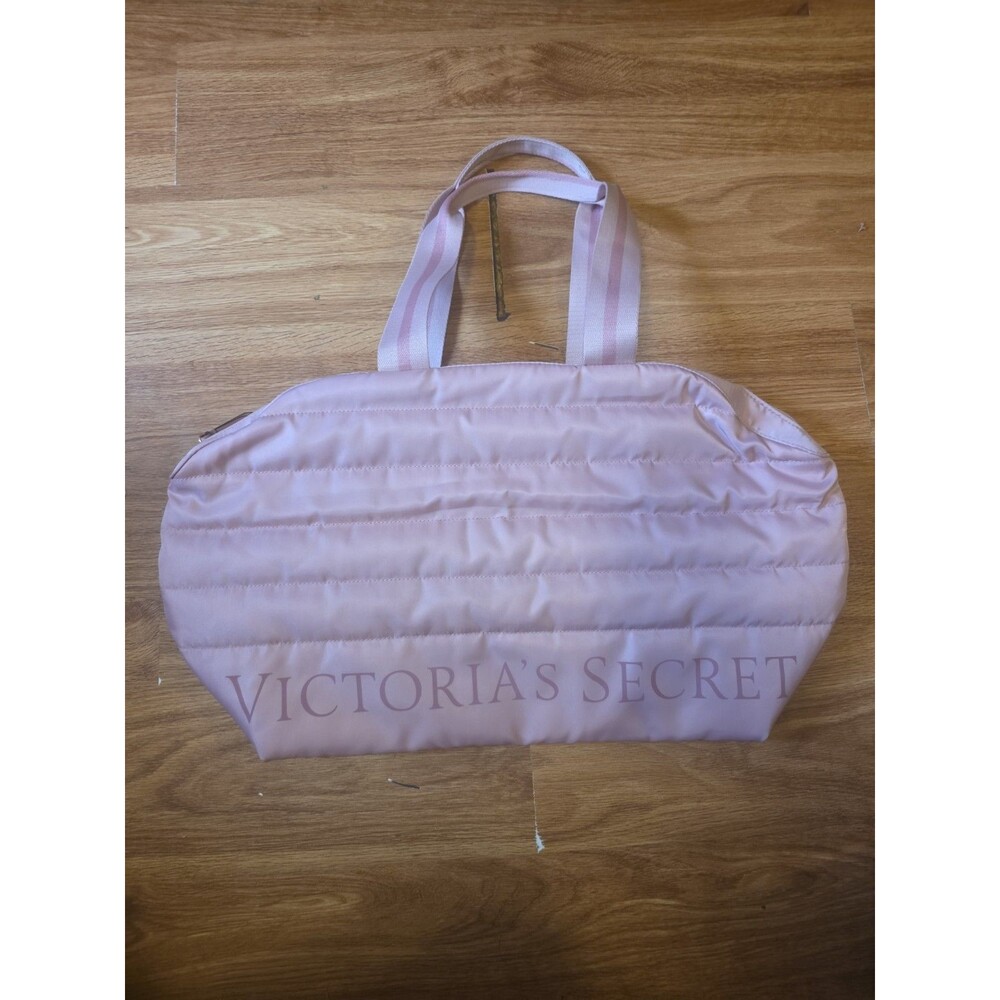 Victoria’s Secret PINK Quilted Puffer Tote Bag - Blush Pink - Large Weekender